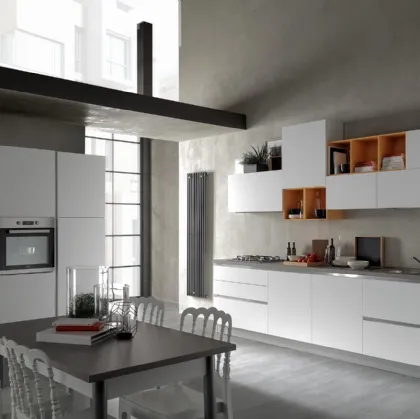 Cucina Moderna Delizia 03 Bianco Opaco di Net Cucine